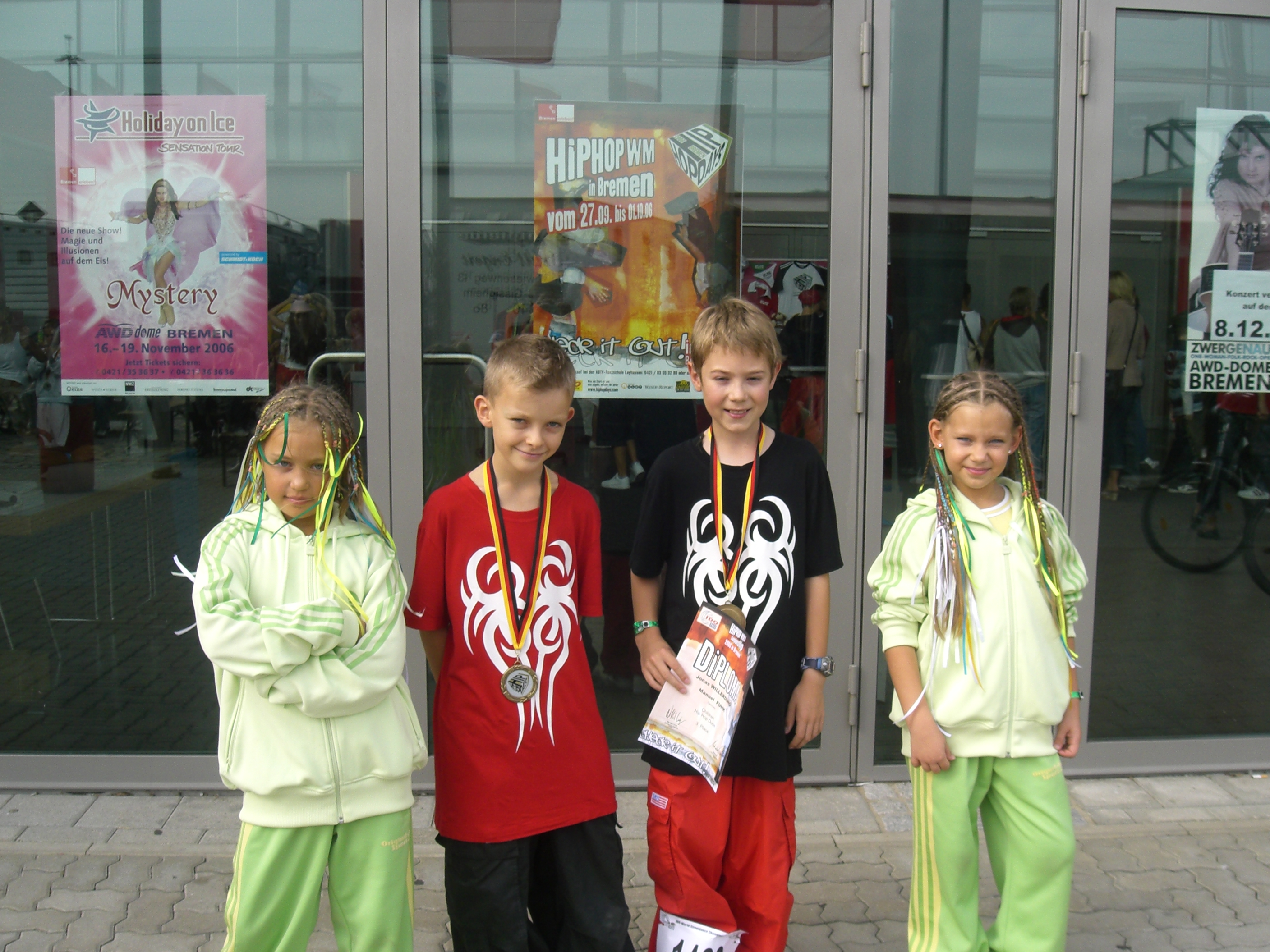 3-е место Чемпионата Мира 2006 года в Германии по Современным танцам. 